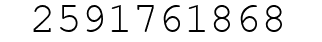 Number 2591761868.