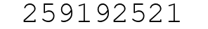 Number 259192521.