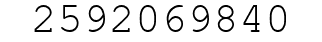 Number 2592069840.