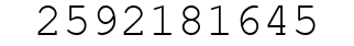 Number 2592181645.