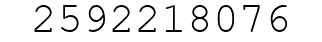 Number 2592218076.