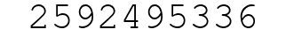 Number 2592495336.
