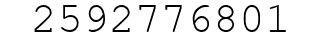 Number 2592776801.