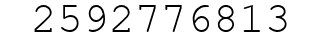 Number 2592776813.