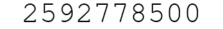 Number 2592778500.