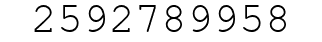 Number 2592789958.