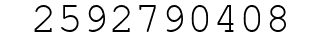 Number 2592790408.