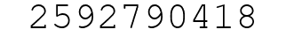 Number 2592790418.