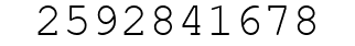 Number 2592841678.