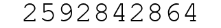 Number 2592842864.