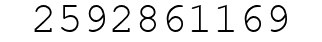 Number 2592861169.