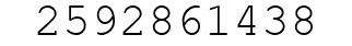 Number 2592861438.