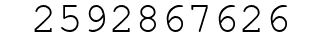 Number 2592867626.