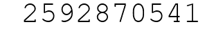 Number 2592870541.