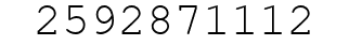Number 2592871112.