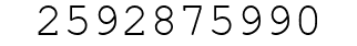 Number 2592875990.