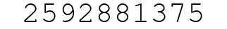 Number 2592881375.