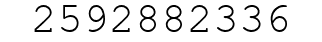 Number 2592882336.