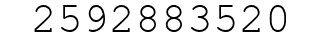 Number 2592883520.