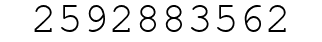 Number 2592883562.