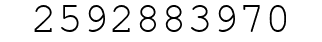 Number 2592883970.