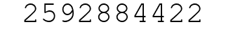 Number 2592884422.