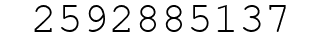 Number 2592885137.