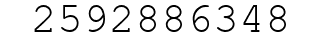 Number 2592886348.