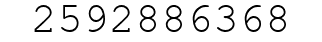 Number 2592886368.