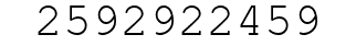 Number 2592922459.