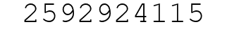 Number 2592924115.