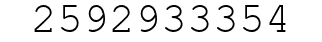 Number 2592933354.