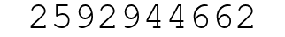 Number 2592944662.