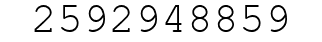 Number 2592948859.