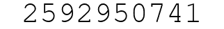 Number 2592950741.