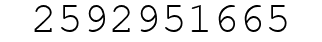 Number 2592951665.