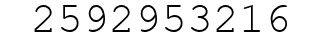 Number 2592953216.
