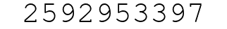 Number 2592953397.