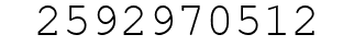 Number 2592970512.