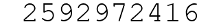 Number 2592972416.