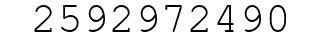 Number 2592972490.