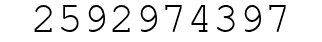 Number 2592974397.