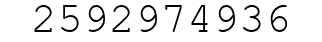 Number 2592974936.