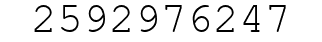 Number 2592976247.