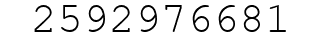 Number 2592976681.