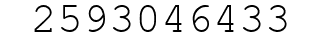 Number 2593046433.