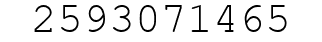 Number 2593071465.