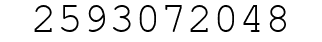 Number 2593072048.