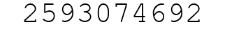 Number 2593074692.