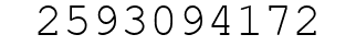 Number 2593094172.